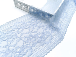 Эластичное кружево, 22 см, голубое (Арт: EK-2713), м