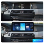 Магнитола для BMW 5 (F10) 2012-2016 NBT - Carmedia MKD монитор 12.3" в стиле BMW на Android 11, CarPlay, 4G SIM-слот