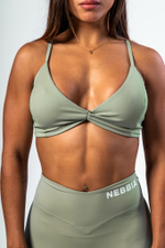 Топ Medium-Support Sports Bra TWIST-KNOT 423 Зеленый