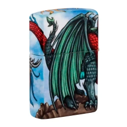 Зажигалка Zippo 49354 Dragon Design, White Matte