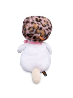 Мягкая игрушка Ли-Ли в шапке с леопардовым принтом 27 см