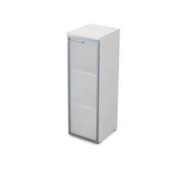 9НЛД.017.6 Пенал средний со стеклом (400*450*1245) , левый