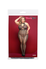 Оригинальный комбинезон из сетки Josie (Размер: XXL) (Цвет: черный)