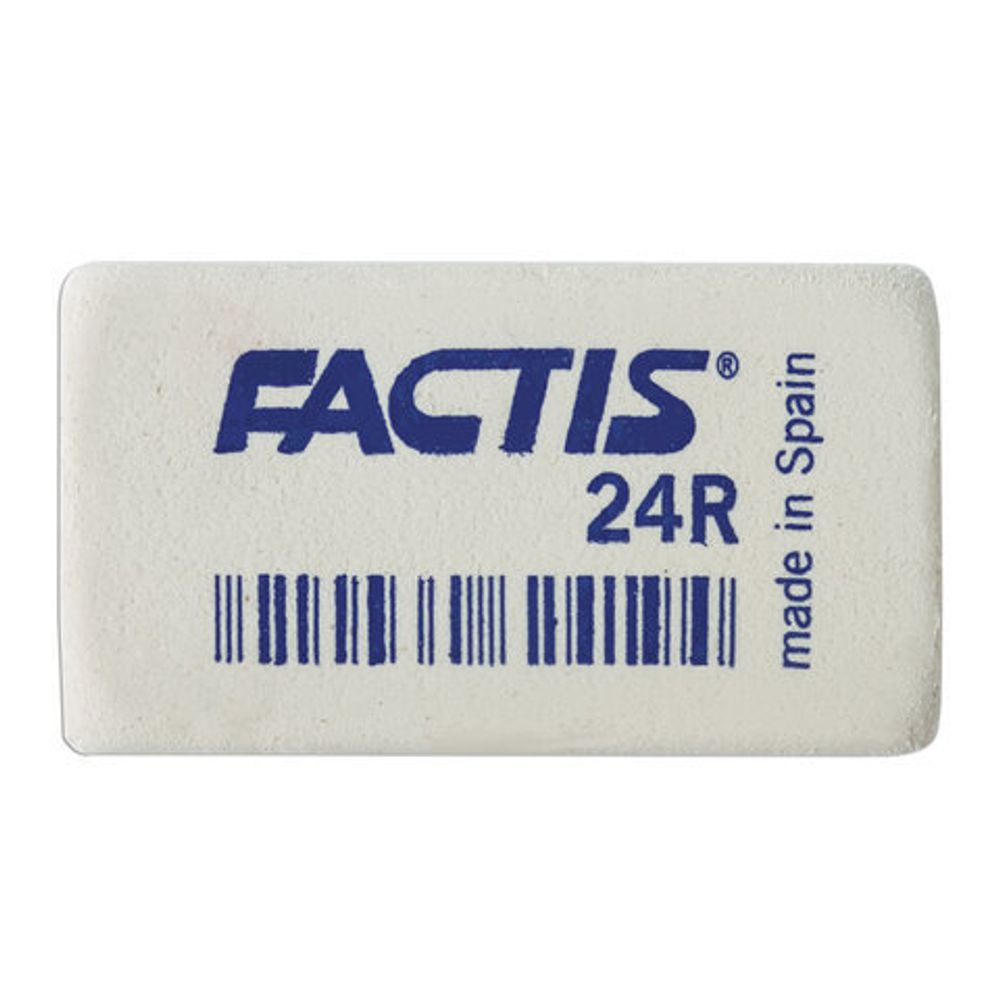 Ластик FACTIS 24 R (Испания), 52х29х10 мм, белый, прямоугольный, CNF24R