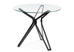 Стеклянный стол Roko 80х75 black