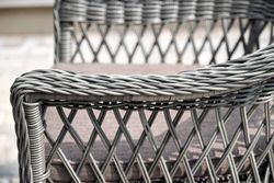 "Сицилия" обеденная группа плетеная, цвет графит