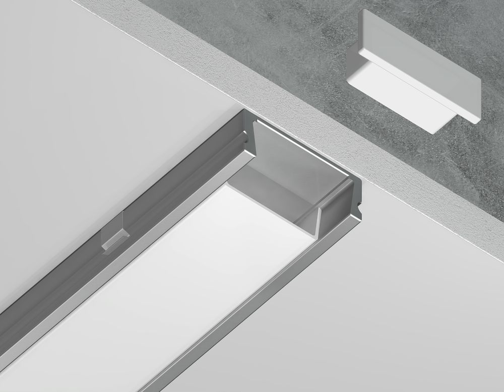 Ambrella Алюминиевый профиль накладной 15.5*6 для светодиодной ленты до 11мм Alum Profile GP1700AL