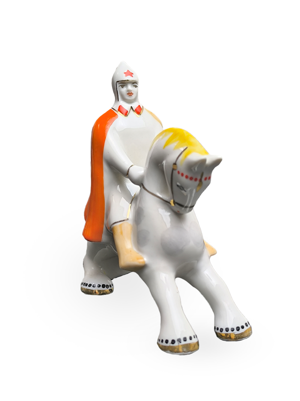 Фарфоровая статуэтка "Красный витязь" (Полонне ЗХК)