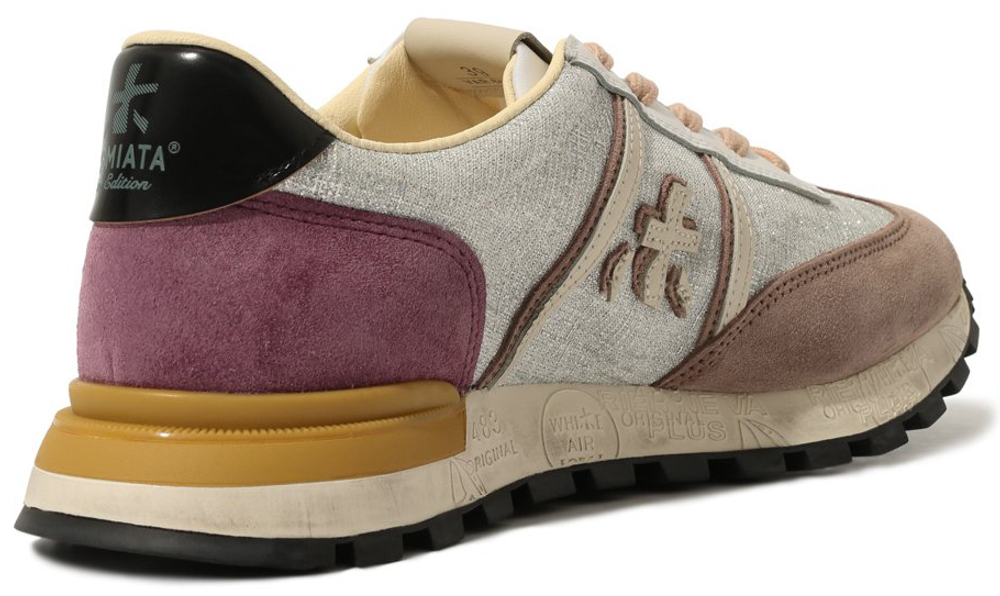 Premiata John Low D серые с коричневым