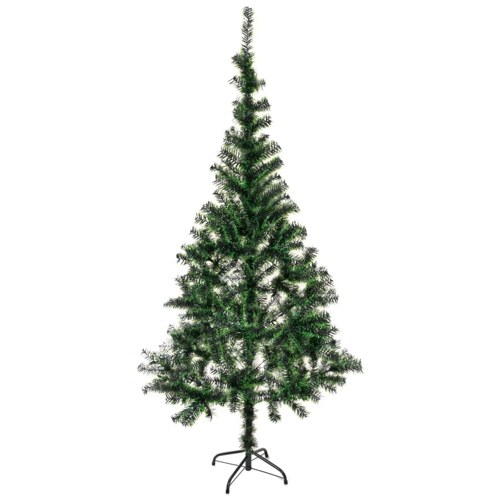 Ёлка «Северное сияние» 180 см, ПВХ зеленый иней (400 веток)