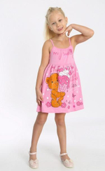 Сарафан "Веселая компания-2" р.104, Розовый (Ивашка)