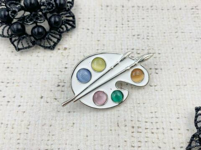 Брошь, р. 5х2,6 см