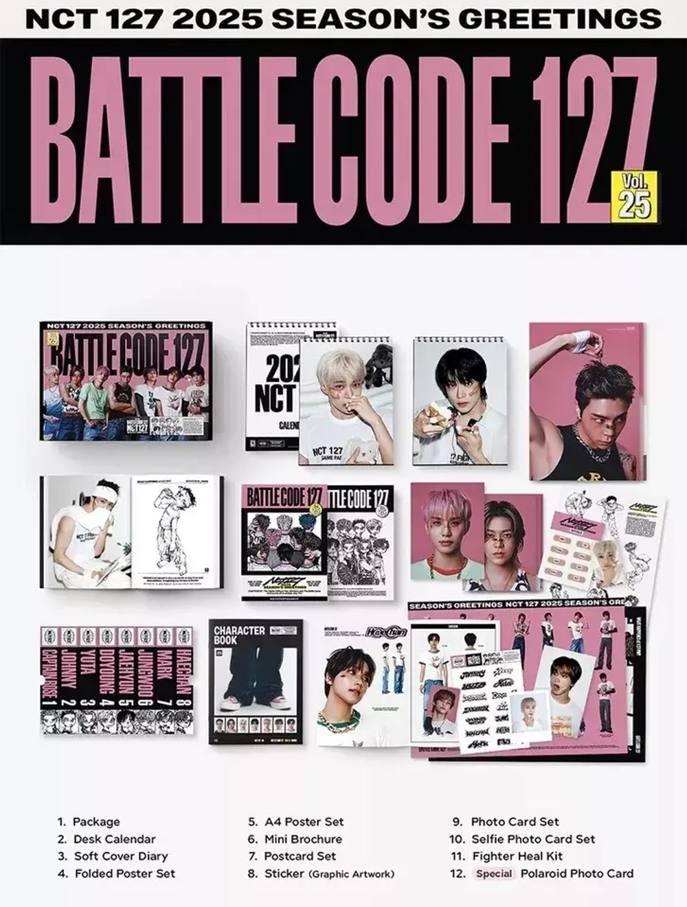 Календарь NCT 127 - 2025 SEASON’S GREETINGS