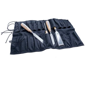 Сумка-скрутка тканевая, ПЕТРОГРАДЪ, модель 2, для стамесок, 16 карманов