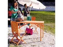 Стол пластиковый складной Zic with Extra Kit, 117х72 см, красный