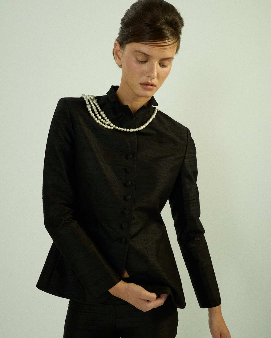 Жакет Zahra из дикого шелка