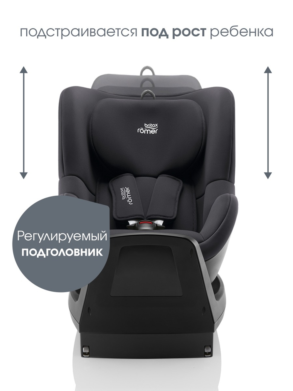 Автокресло Britax Roemer Dualfix Plus (0-18 кг), Midnight Grey