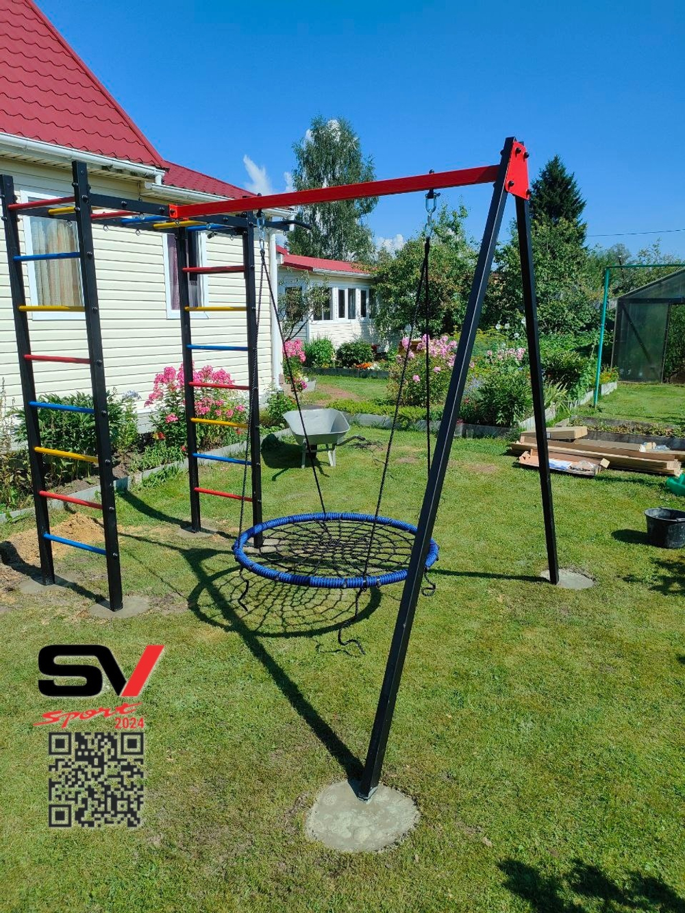 Монтаж уличного спортивно-игрового комплекса Sv Sport