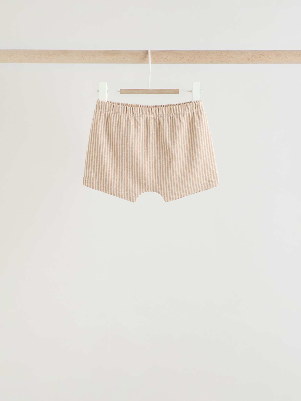 Футболка и шорты в комплекте для малышей Next E81-349, 3 шт., Молочный, Голубой, Коричневый