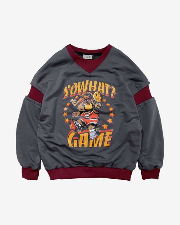 Толстовка Game Серая - фото 1