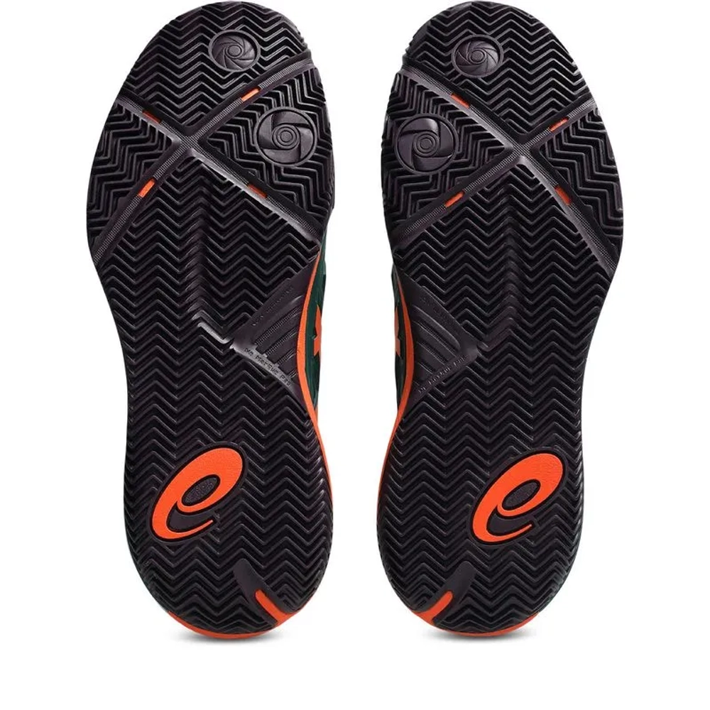 Мужские кросовки для Padel Asics Gel-Resolution X Padel - jewel green/energy orange