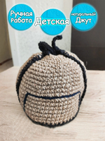 Шапка для бани джутовая детская