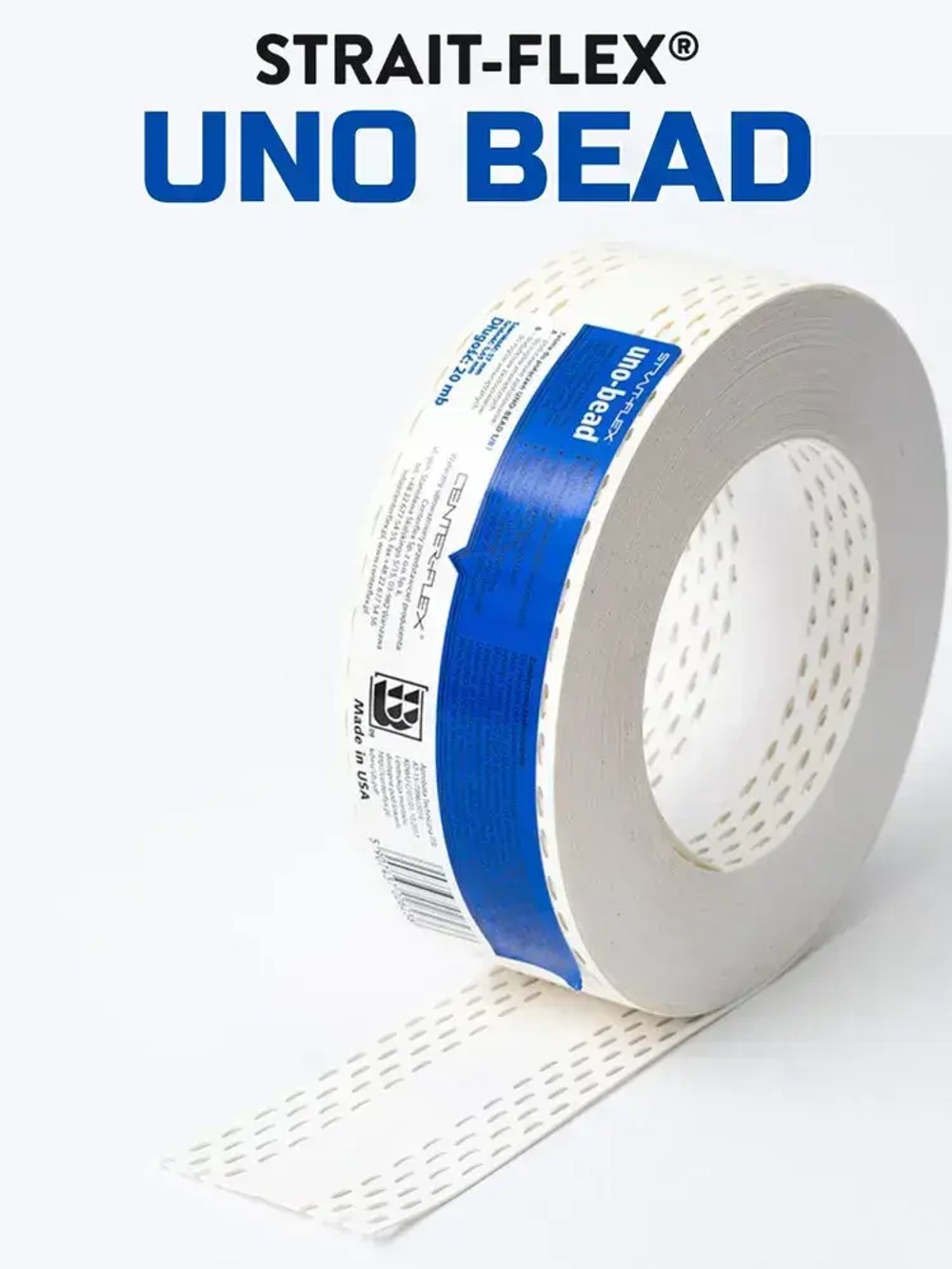 Углоформирующая армирующая лента Strait-Flex Uno-Bead, 57m * 20 м