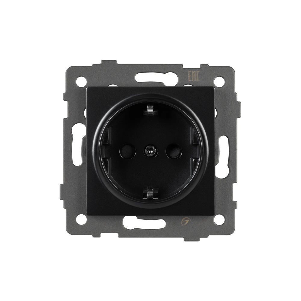 Механизм электрической розетки SCT-MEU1-PL-BK-V (250V, 16A) (Arlight, -) 049815