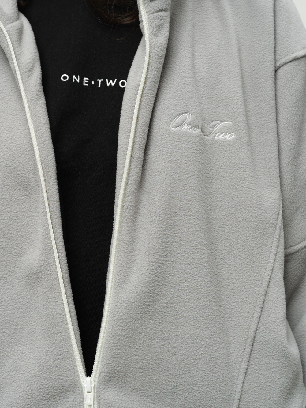 Zip-Up Sweatshirt Grey