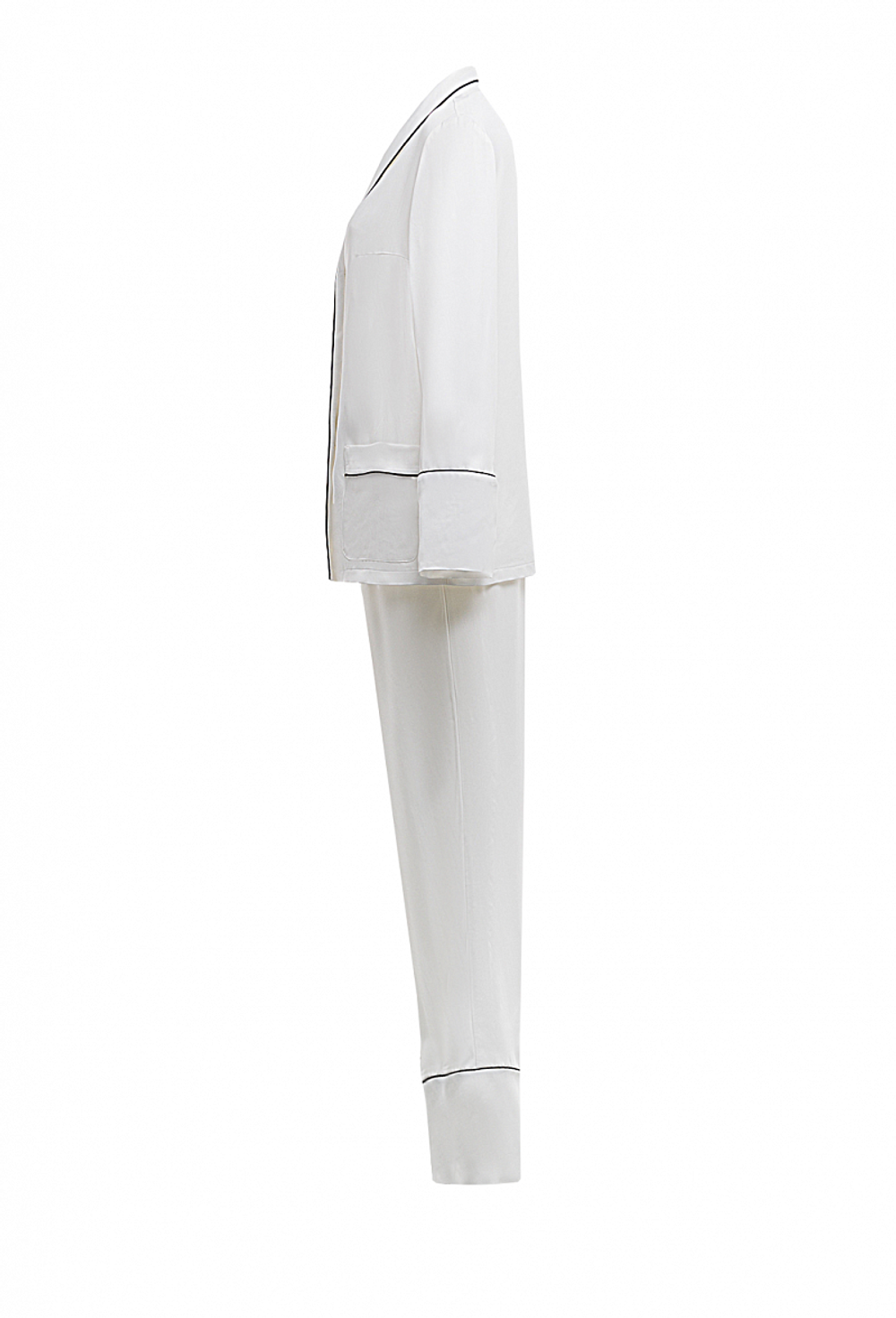 Костюм пижамный брючный белый 20-02-24 SS