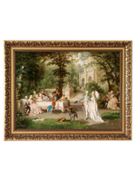 Картина на стену для интерьера на холсте в раме "Золотой век" 37*47 см