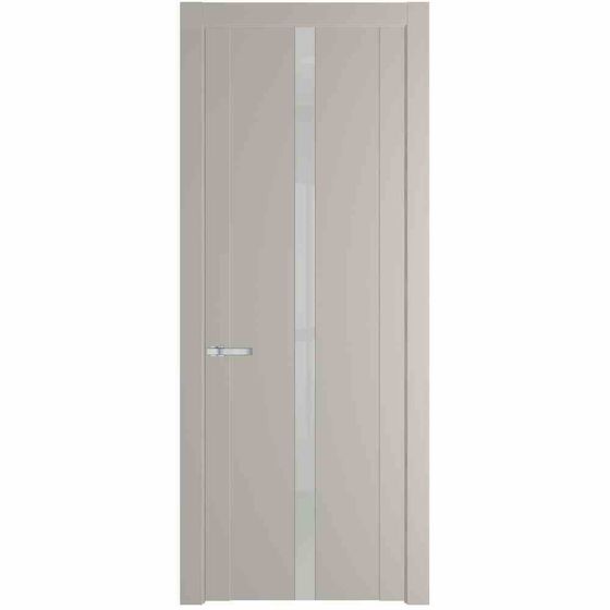 Межкомнатная дверь эмаль Profil Doors 1.8P сэнд стекло белый лак