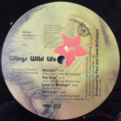 Винтажная виниловая пластинка LP Paul McCartney Wings Wild Life (Japan 1971) (No Obi)