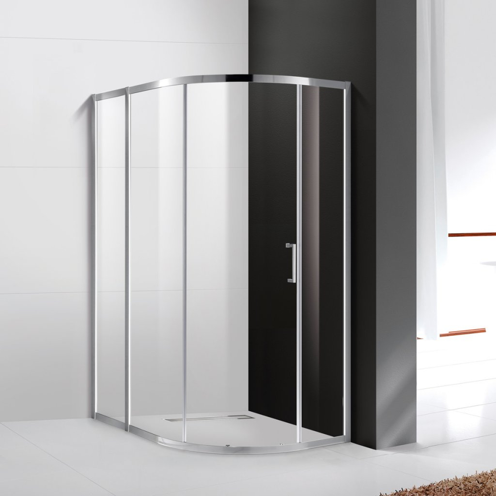 Душевой уголок Cezares MOLVENO-RH-1-120/90-C-Cr-IV, 120х90х195, профиль хром, стекло прозрачное