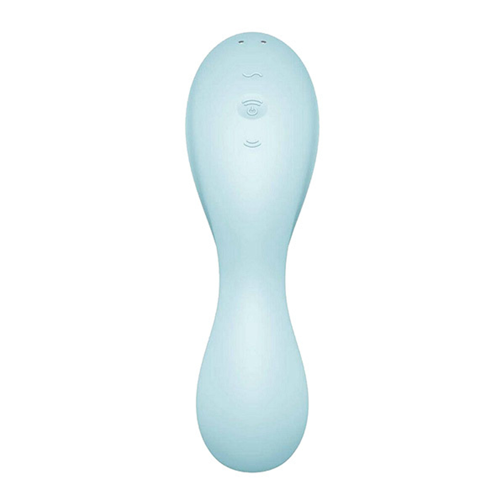 Голубой вакуум-волновой вибростимулятор 19см Satisfyer Curvy Trinity 5+