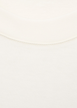 Футболка с принтом и аппликацией