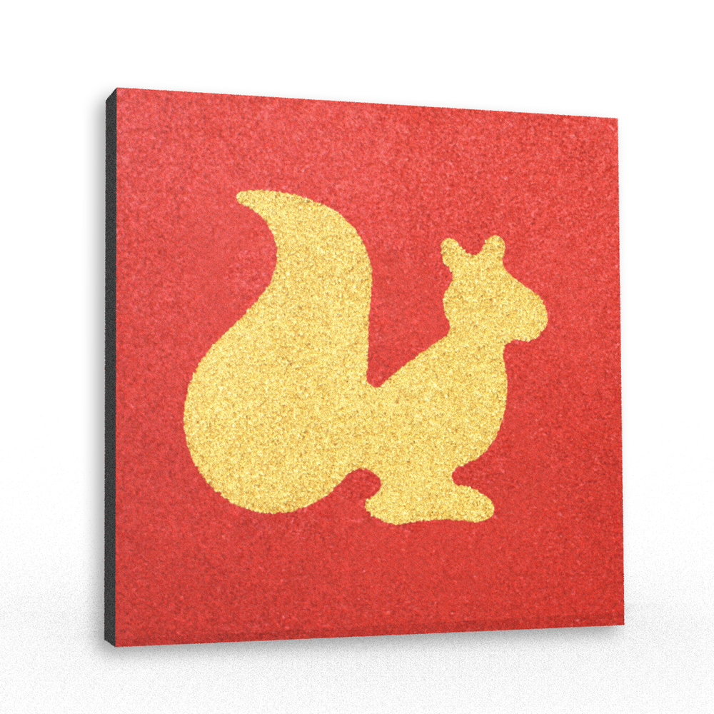 Резиновая плитка с рисунком Белка 500х500x40 мм тротуарная