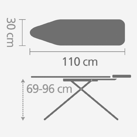 Гладильная доска 110x30см Brabantia Цветок хлопка