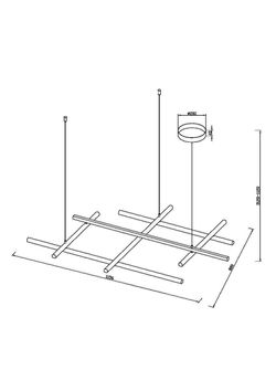 Люстра подвесная Maytoni Radiance MOD278PL-L86G3K