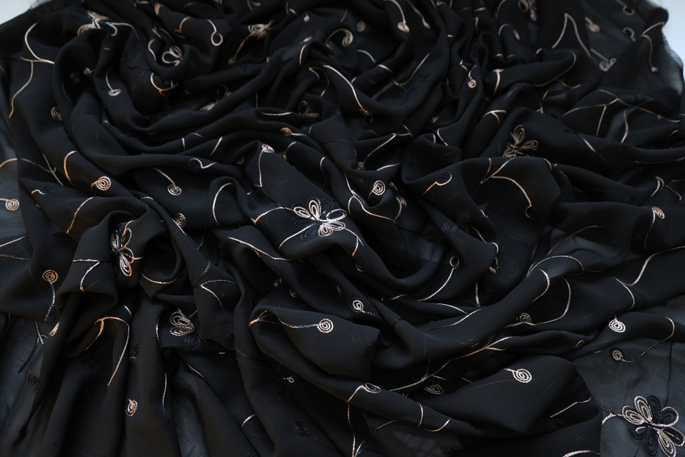 Шифон вышивка