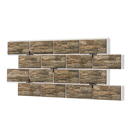 Клинкерная термопанель ППС Beryoza Ceramica Old Town Микс 1025х520 мм