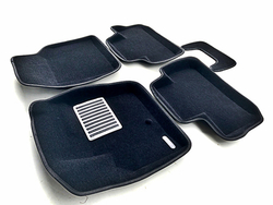 Коврики салона для LAND ROVER Freelander II (2006-2014) Euromat 3D Lux черные. Арт. EM3D-003101