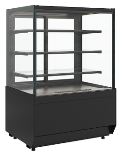 Витрина кондитерская Carboma KC70 VV 1,3-1 Standard версия 2.0 (Techno 9005)
