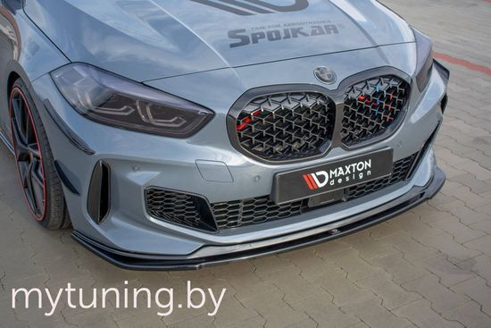 Сплиттер бампера переднего для BMW 1 серии F40 M-Pack (19-...)