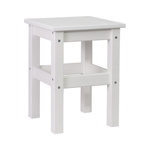 Табурет деревянный Одвар белый для кухни из массива сосны, 33х33 см
