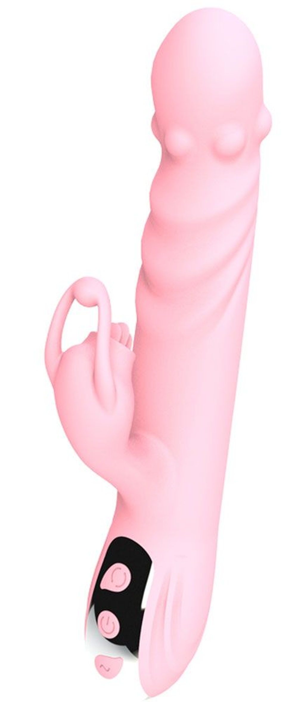 Розовый вибратор-кролик Ava - 21,9 см. (Цвет: розовый)