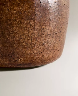 ZARA HOME МАЛЕНЬКАЯ ВАЗА, КОРИЧНЕВЫЙ