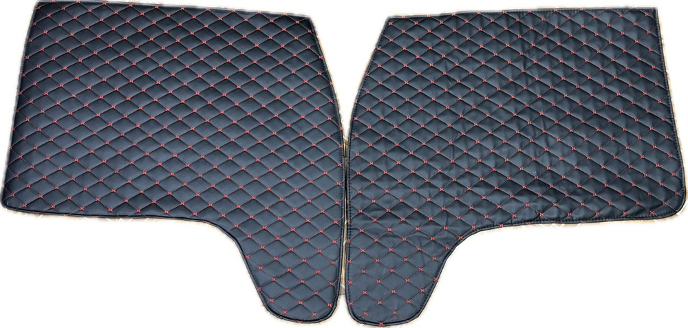 Дверные карты-обивка дверей УАЗ 452/Буханка (красная нить Бабочка)