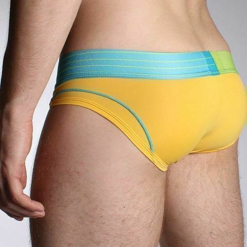 Мужские трусы брифы желтые 2xist Fetish Yellow  Brief