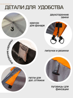 Палатка Virtey Arles-4 (150+210)х240х155см 4чел 3000мм вес 5.5кг